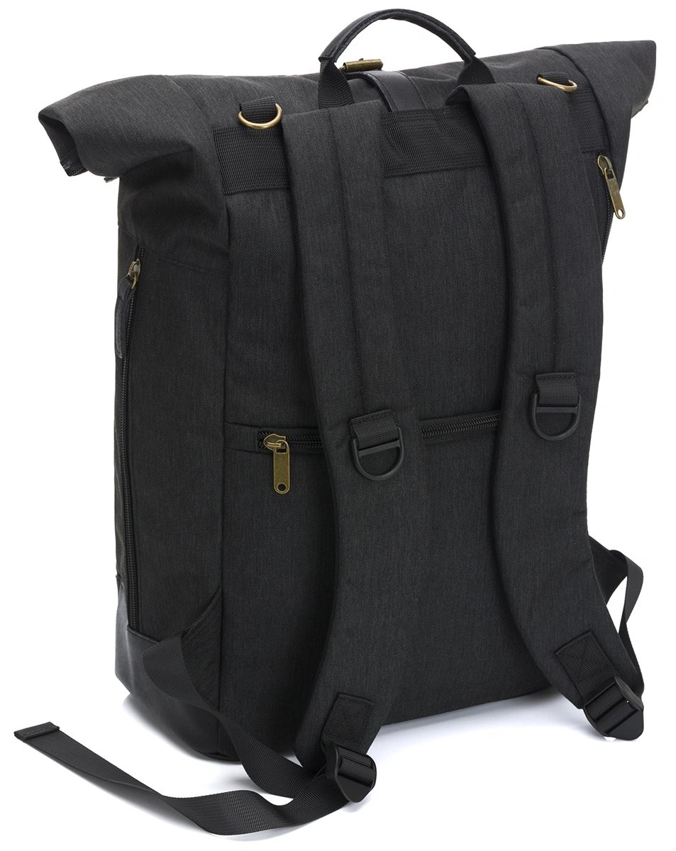 Wickelrucksack BERLIN X (39x16x53) in schwarz