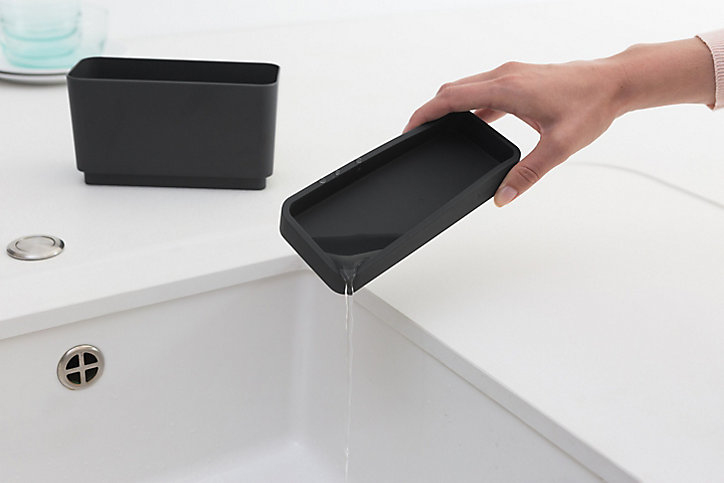 Panier d'évier en plastique Brabantia SinkSide anthracite