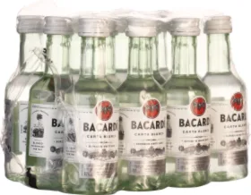 BACARDI CARTA BLANCA MINIATUREN 10X5CL