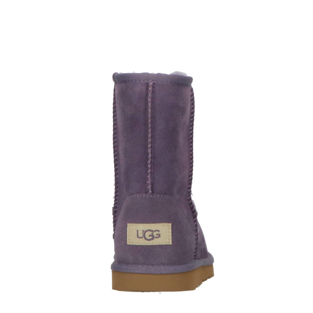 UGG Classic llsuède enkelboots lila