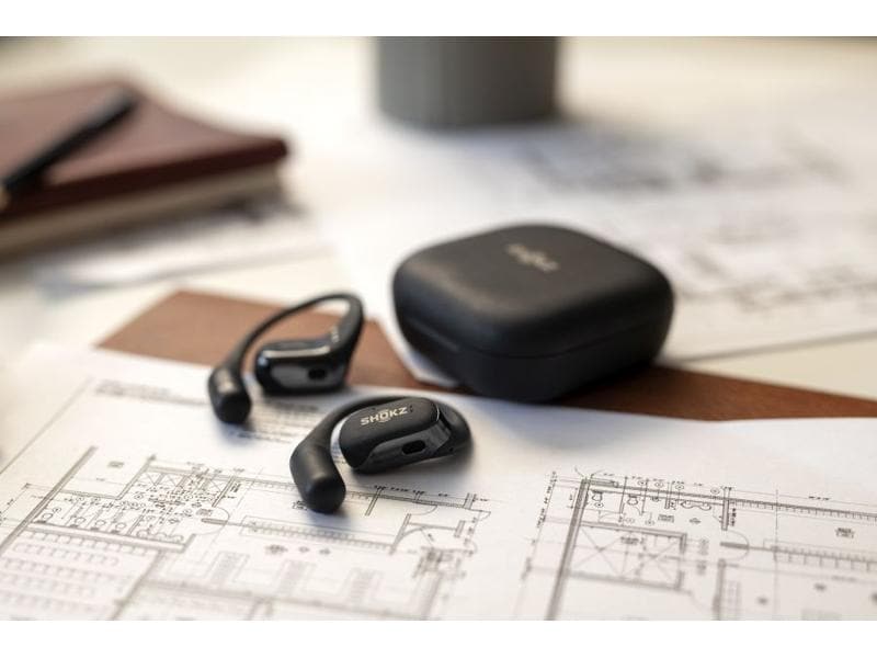 Shokz Wireless In-Ear-Kopfhörer OpenFit Schwarz Open-Ear Design für den ultimativen Komfort
