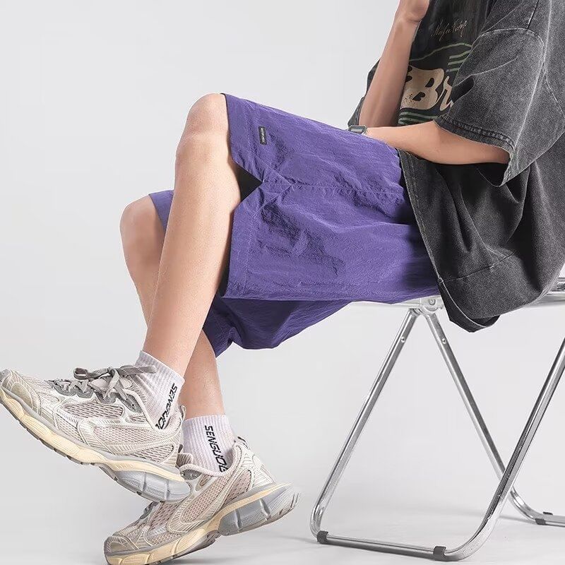 Capbrew - Effen trainingsbroek met trekkoord in de taille