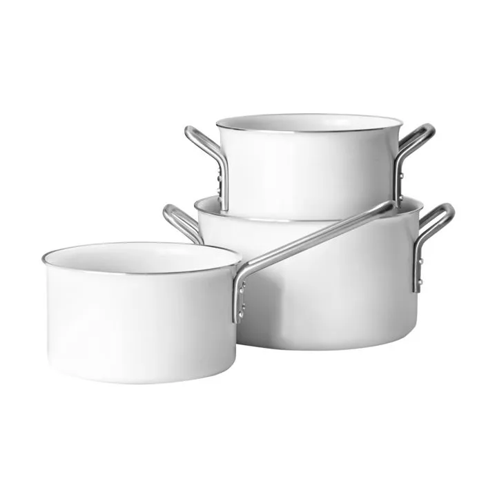 Eva Trio White Line Grydesæt - 3 dele