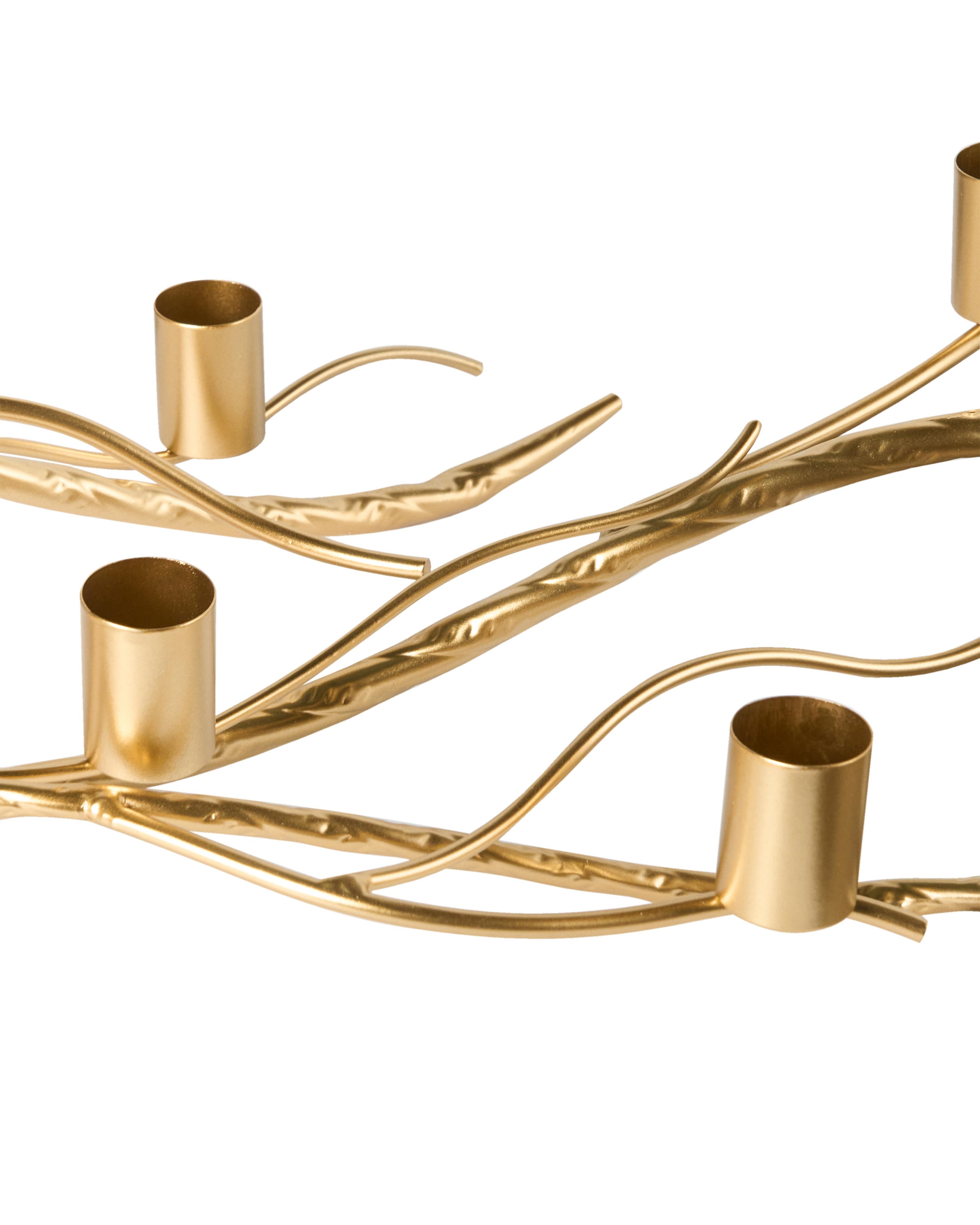 Kaarshouder ARRENTELA Metaal 10 cm Goud