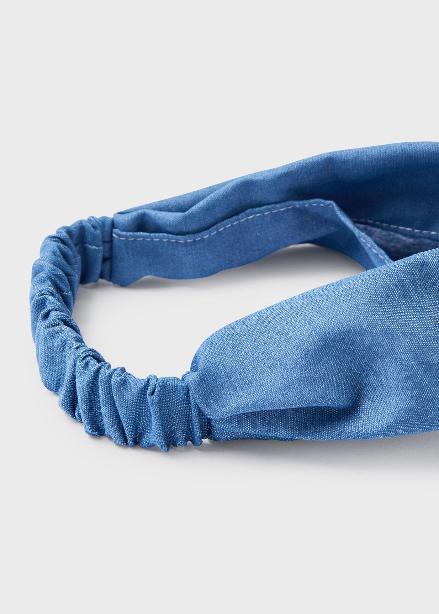 faixa de cabelo turbante de jeans para meninas