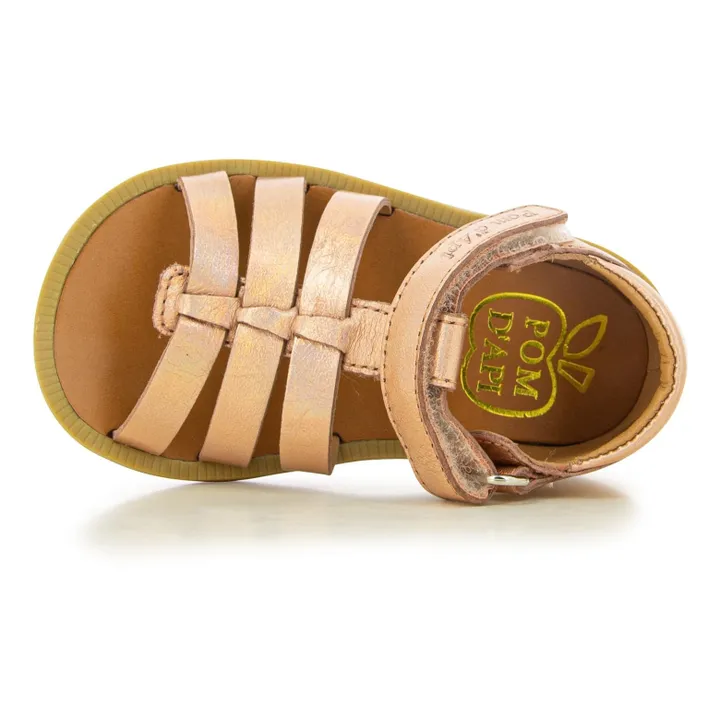 Pom d'Api Sandales Poppy Strap | Cuivre