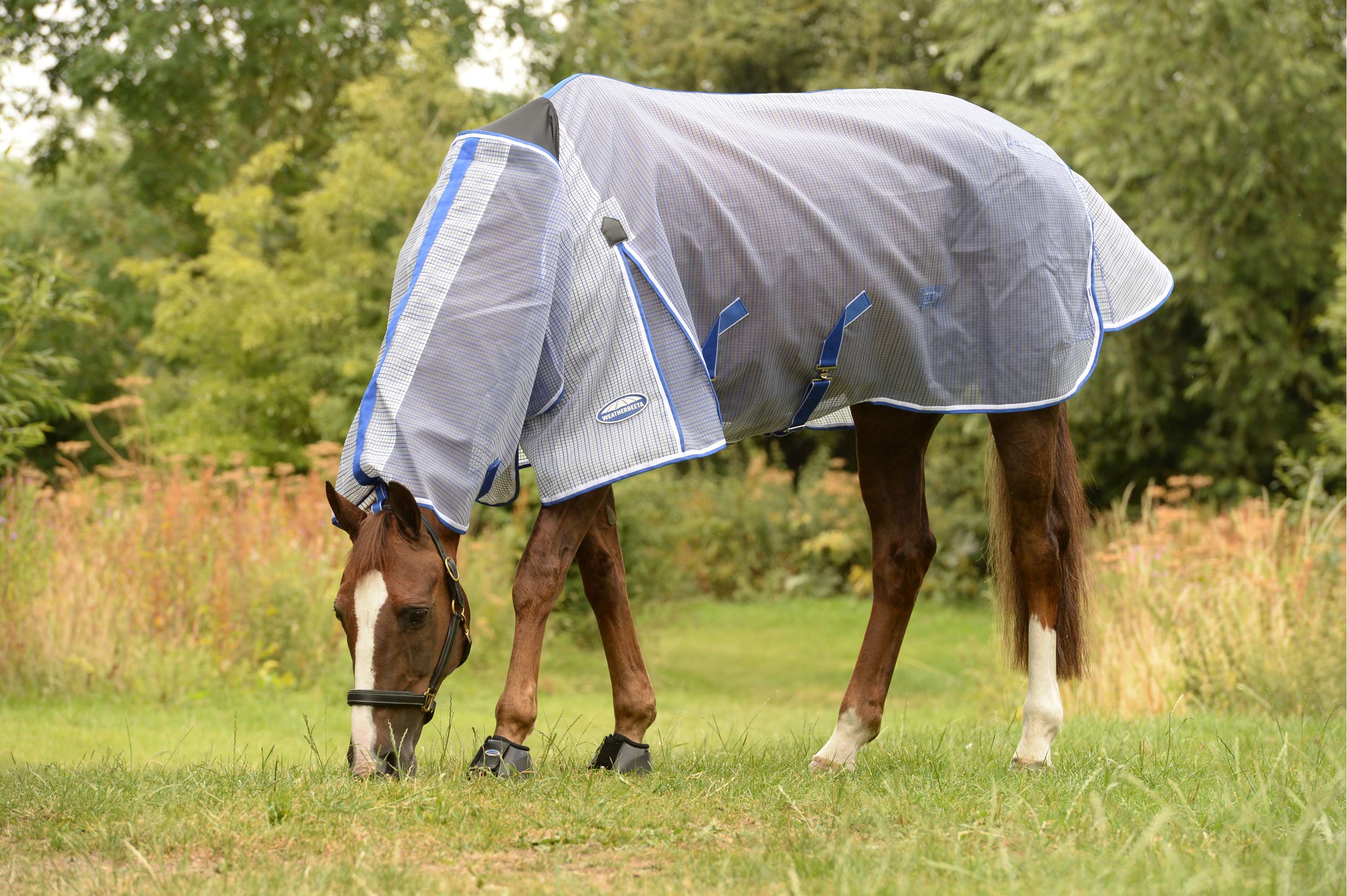 WeatherBeeta Vliegendeken ComFiTec Ripshield Plus Combo Neck Wit/Blauw