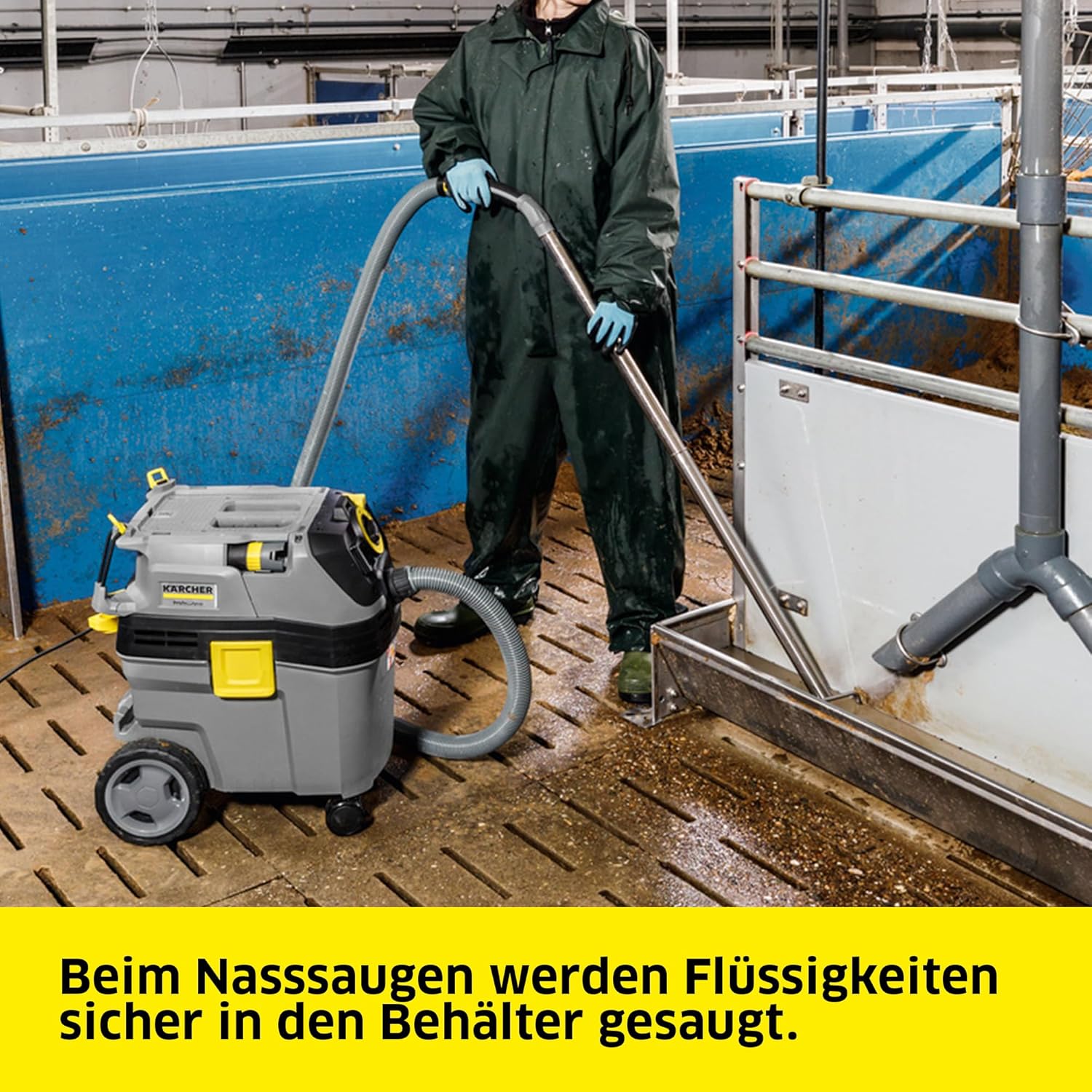 Kärcher Nass-/Trockensauger NT 30/1 Ap L, Leistung: max. 1380 W, Kunststoffbehälter: 30 l, Saugschlauch 2.5 m, inkl. Flachfaltenfilter, Boden- und Fugendüse, Staubklasse L, Schutzklasse II