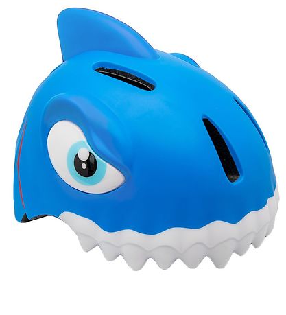 Crazy Safety Fahrradhelm m. Hell - Shark - Blau