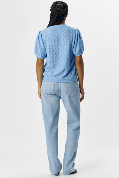 Object blauwe dames t-shirt