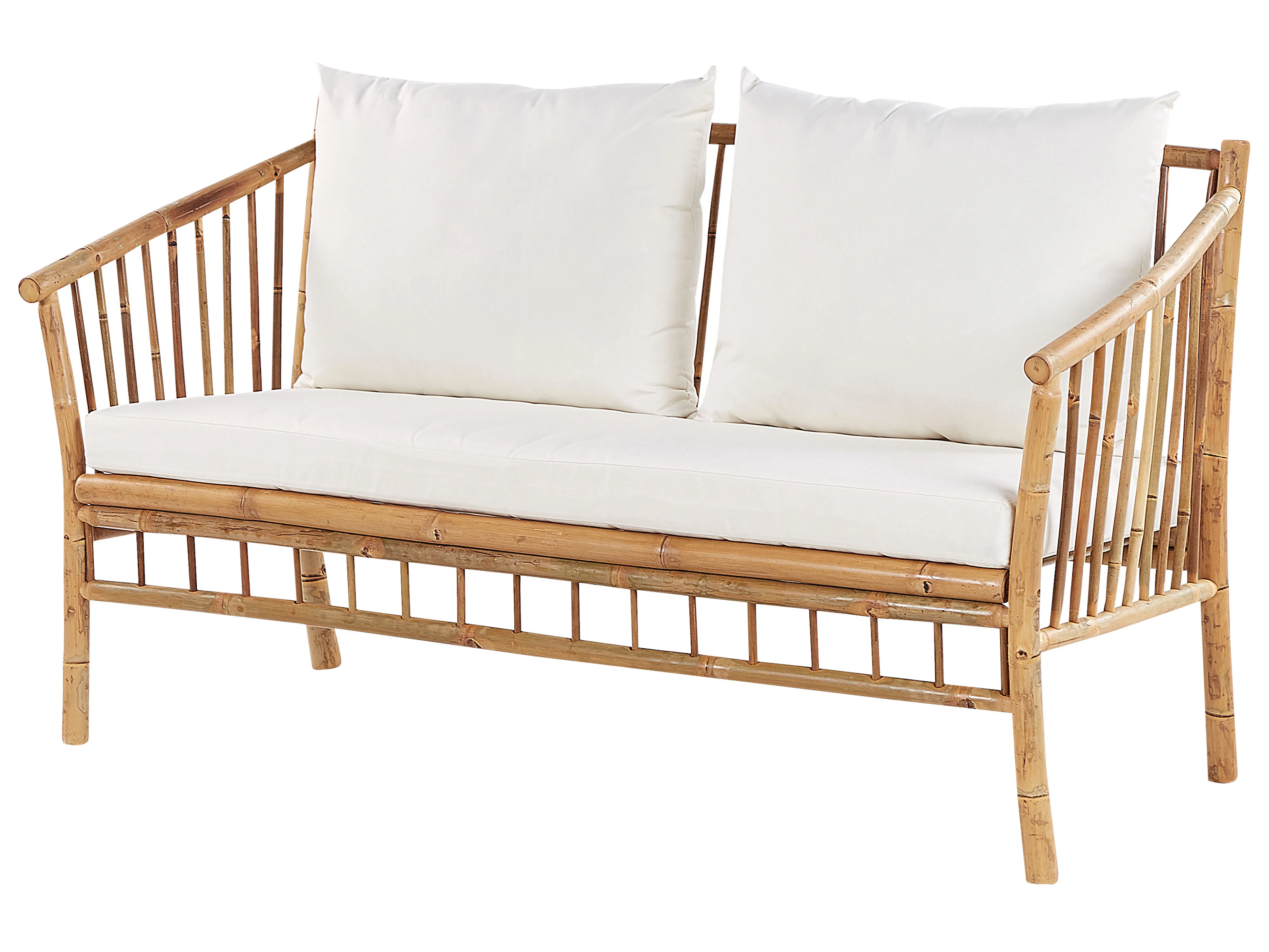 Loungeset met tafel 4-zits MAGGIORE Bamboehout Lichtbruin