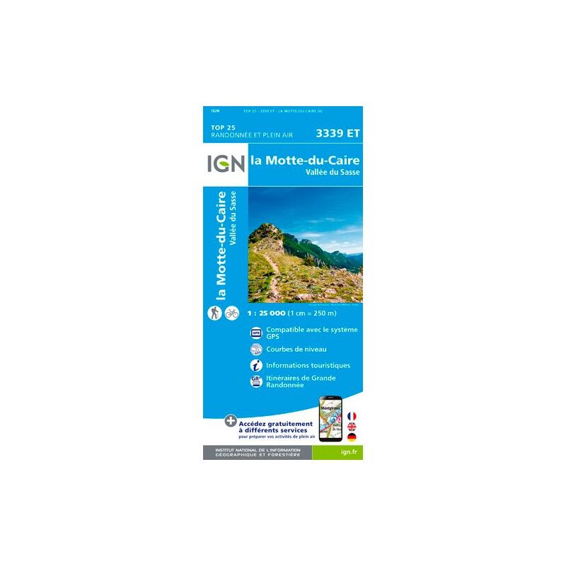 La Motte Du Caire / Vallée Du Sasse - Carte topographique