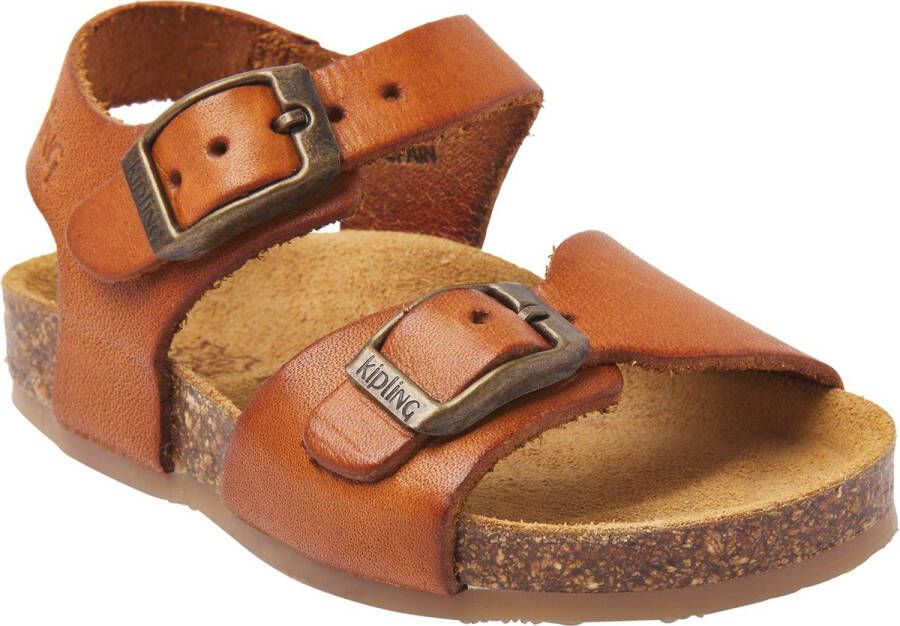 Kipling leren sandalen cognac Bruin Leer Effen 25