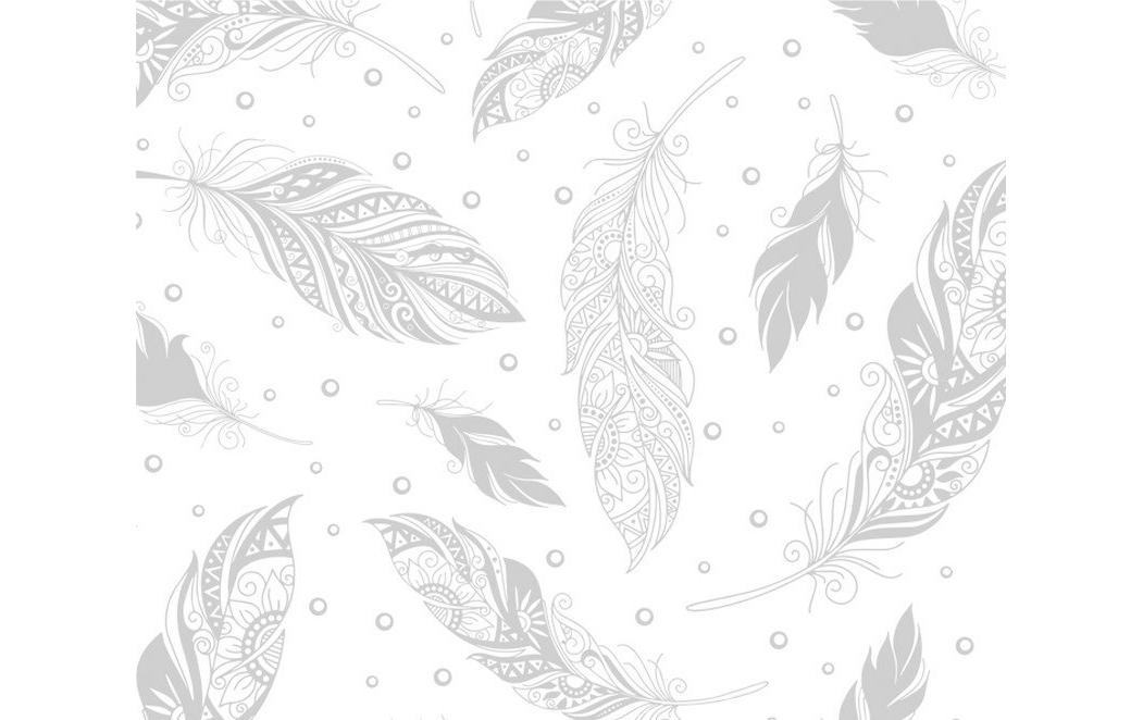 Zauberpapier 250 g/m2 10 Blatt, Weiss, FedernZauberpapier Federn