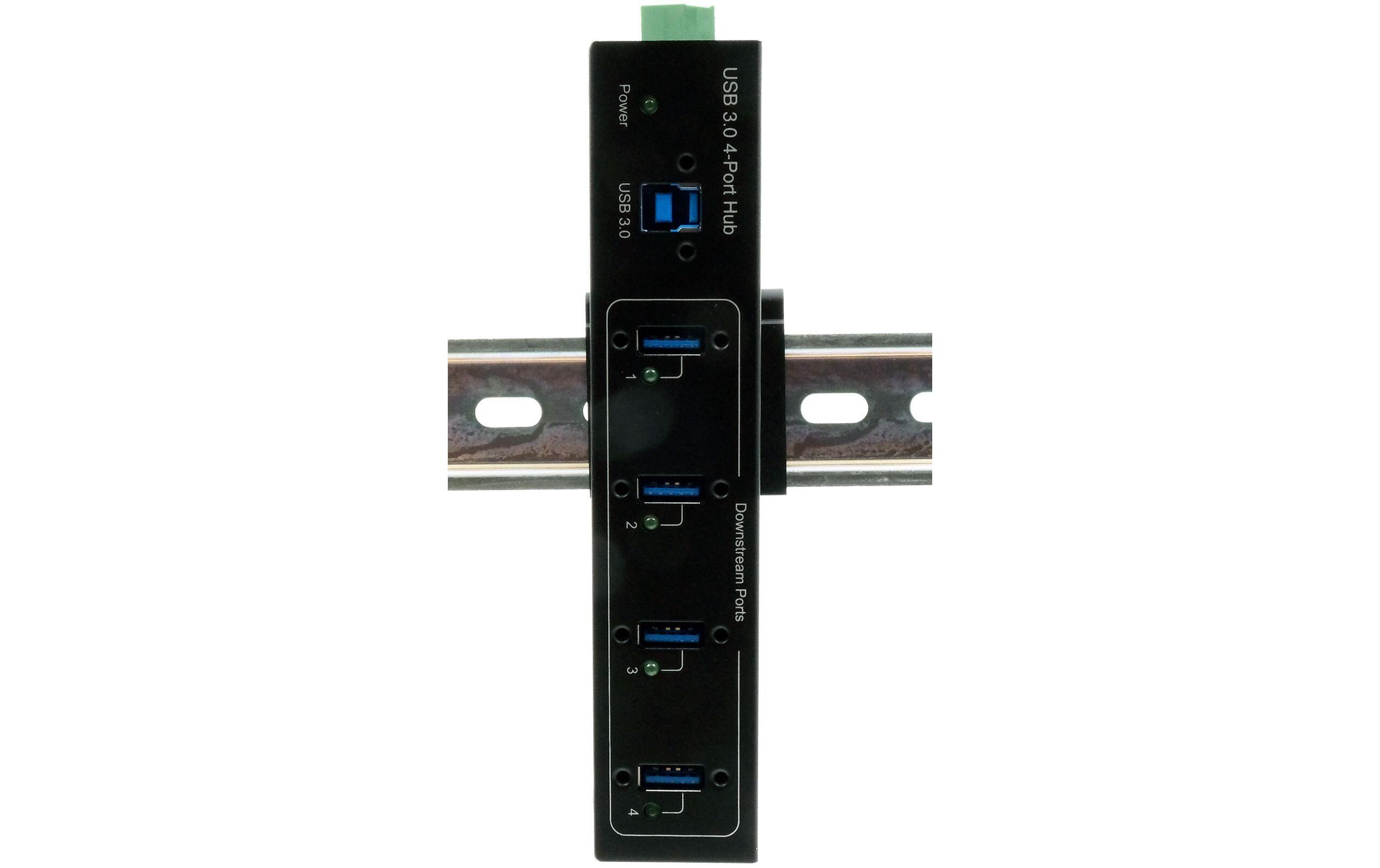 USB-Hub EX-11224HMVS4-Port USB 3.0 HUB für Tisch, Wand- und DIN-Rail Montage