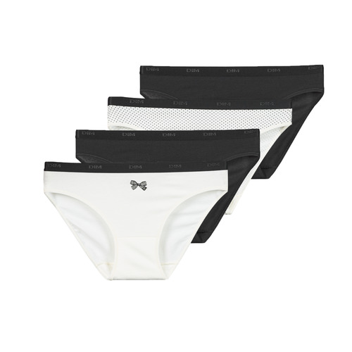 DIM - POCKETS COTON STRETCH X4 - Noir / Beige