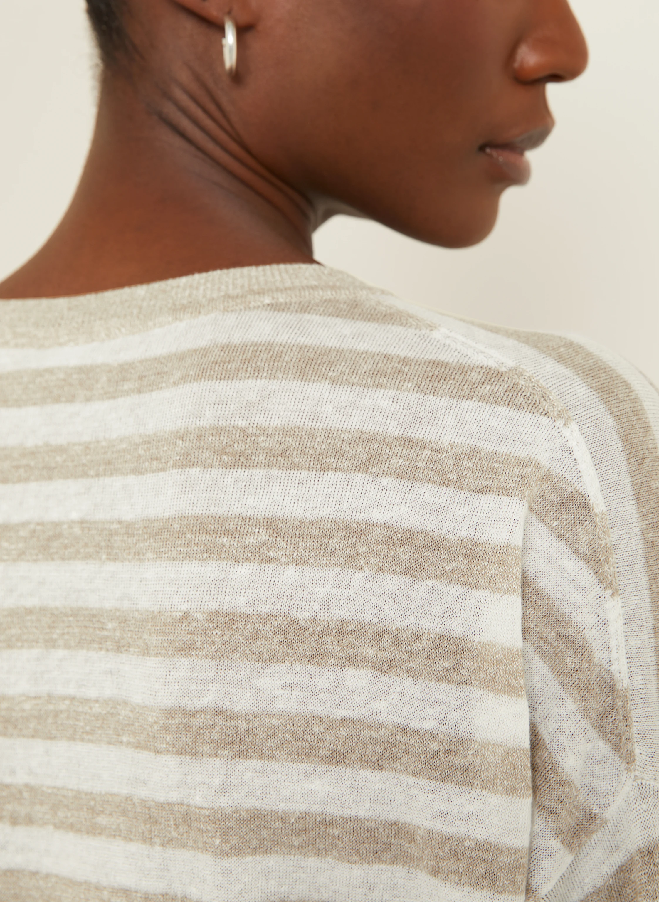 IRIS von ARNIM Strickshirt VENERA mit Leinen