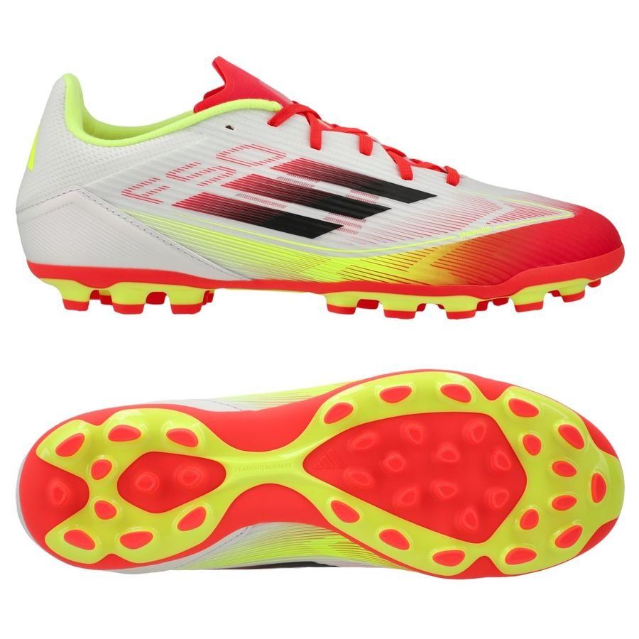adidas F50 League 2G/3G AG Pure Victory - Blanc/Noir/Jaune
