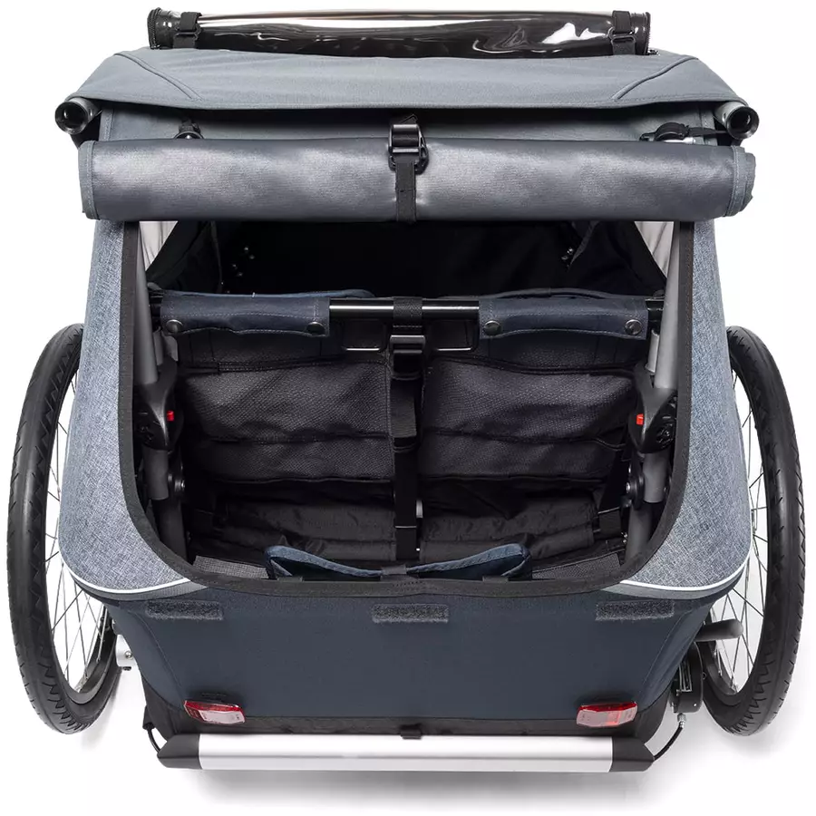 CROOZER Kinderfahrradanhänger Kid Vaaya 2 Graphite blue