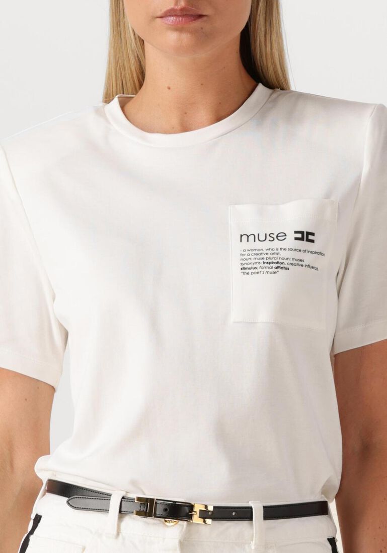 witte elisabetta franchi t-shirt t shirt