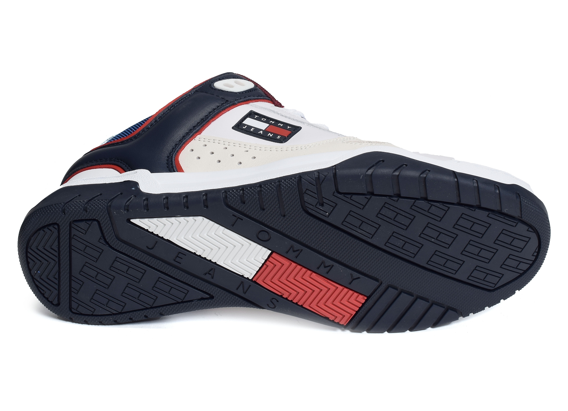 Tommy jeans skate sneaker 1042 blanc marine