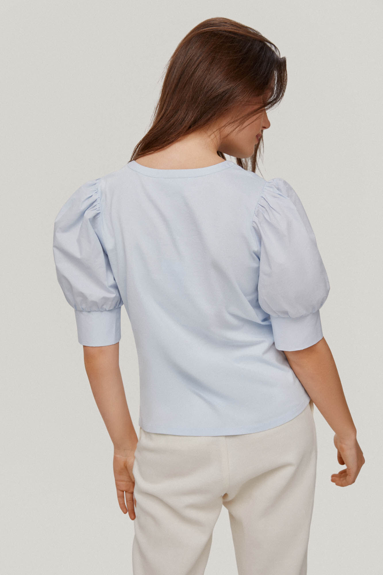Camiseta Combinada - Azul
