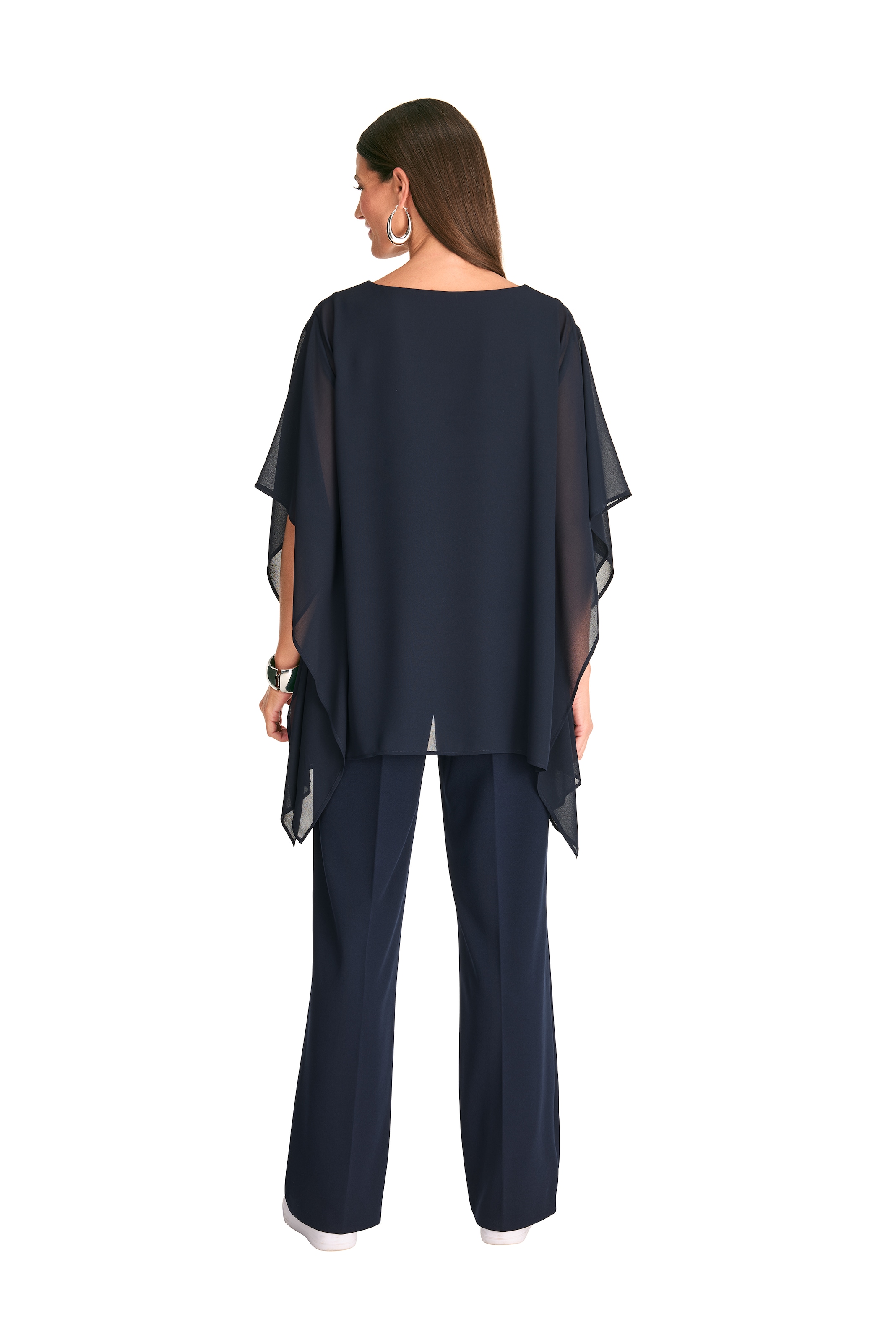 HERMANN LANGE Collection Blusenponcho , mit weiten Ärmeln, Poncho, transparent