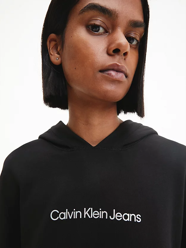 Vestido moletom com capuz de modelagem folgada