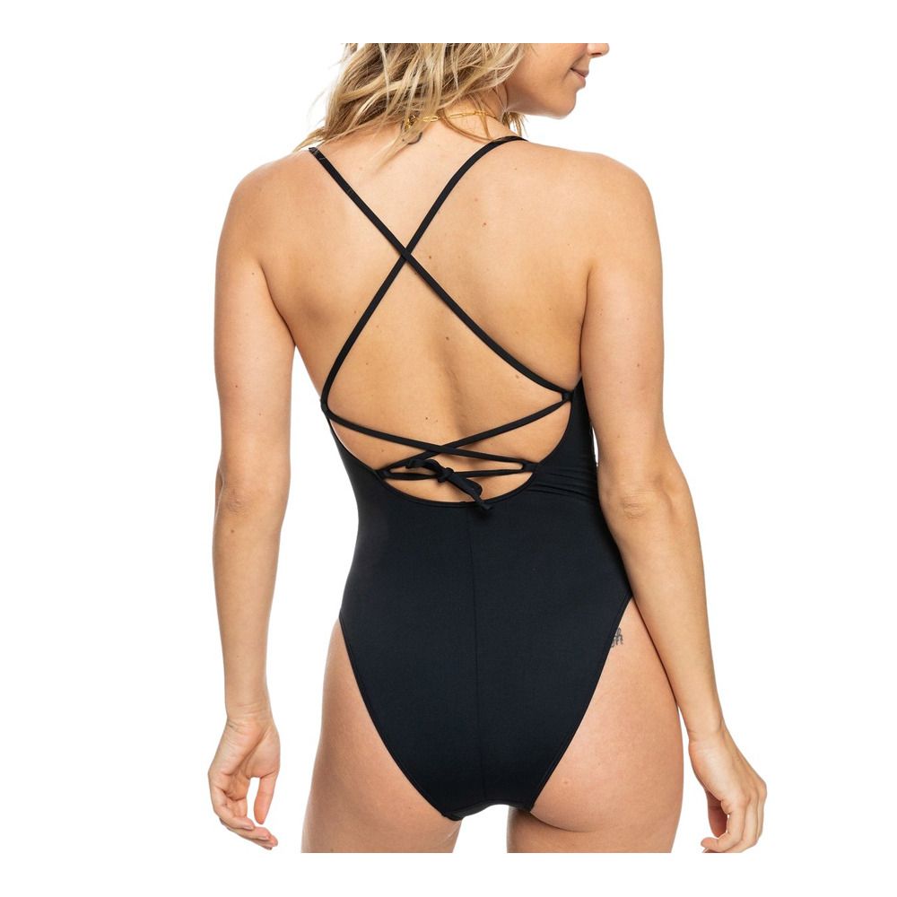 Roxy BEACH CLASSICS - Maillot de bain 1 pièce Femme anthracite