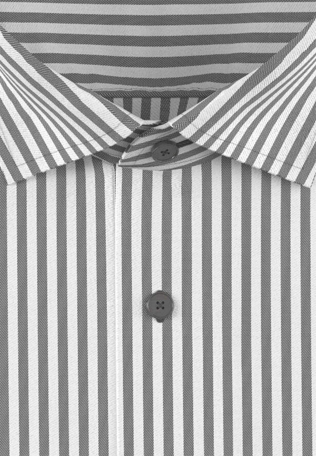 Seidensticker Business Shirt Slim Long sleeve Kent-Collar Stripes Grey