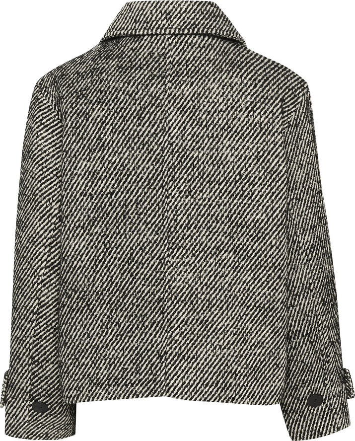 Soaked in Luxury SLMabel Akeleje Jacket Black and white twill