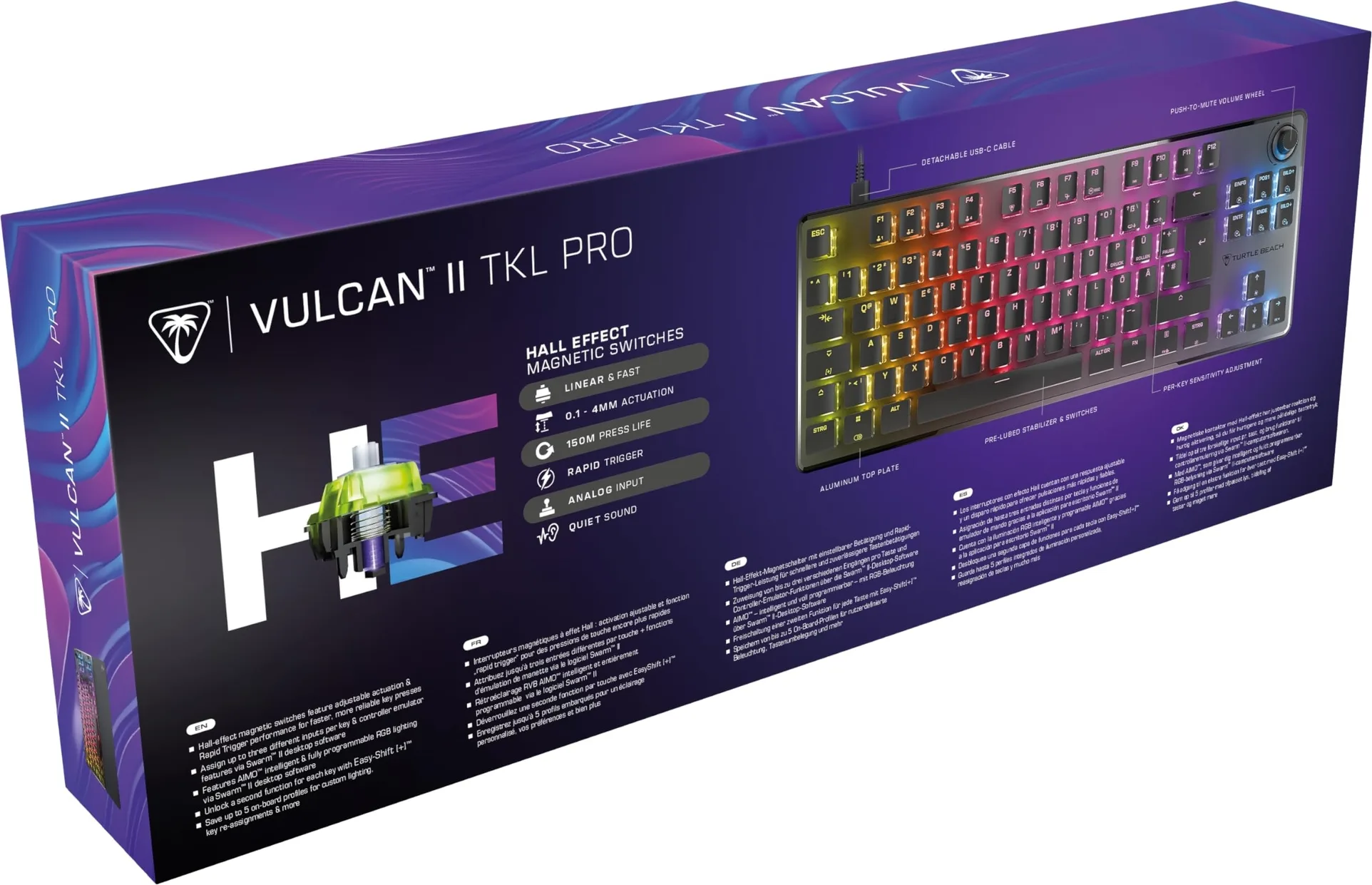 Turtle Beach Vulcan II TKL Pro Noir Claviers gaming