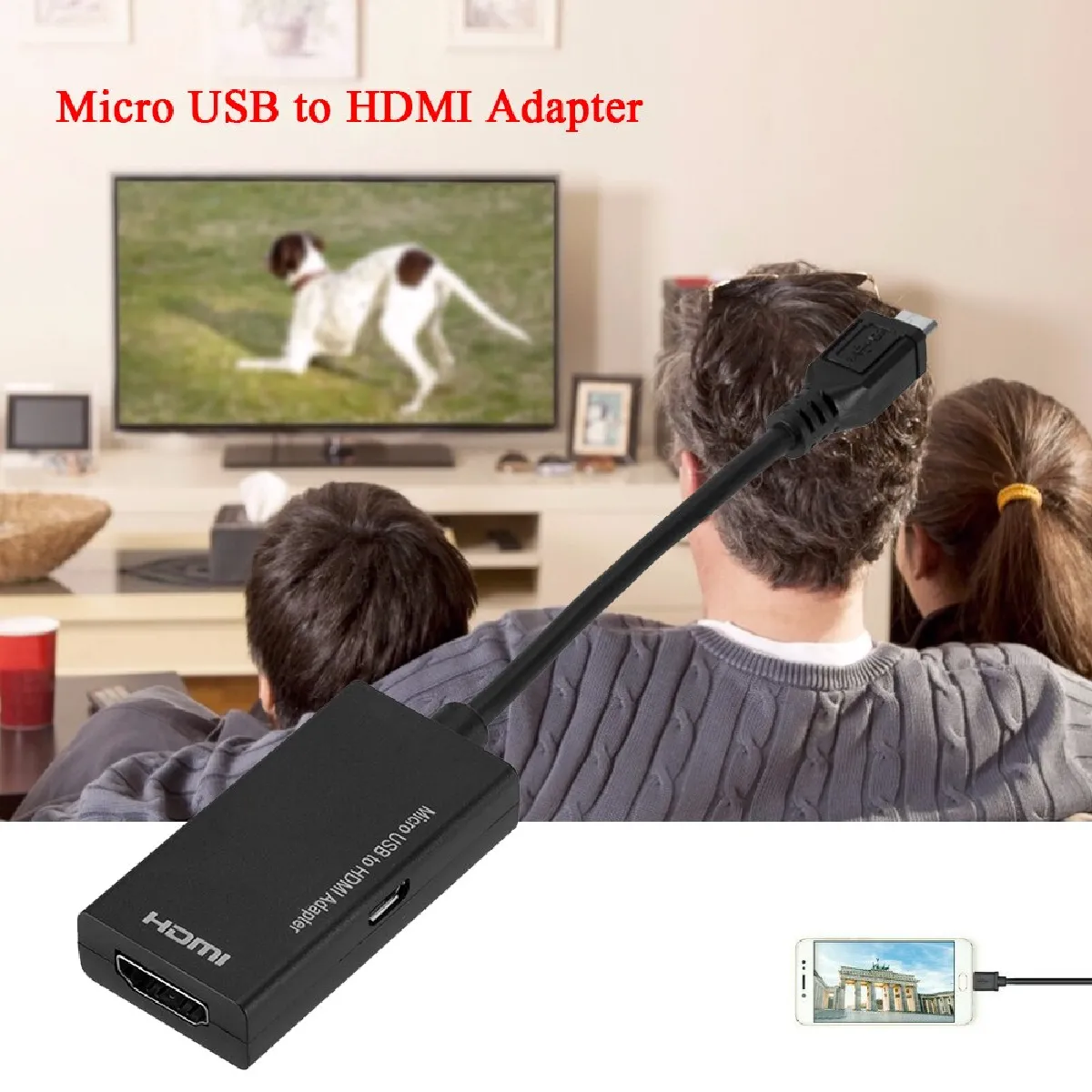 Universal Micro USB to HDMI Adapter
