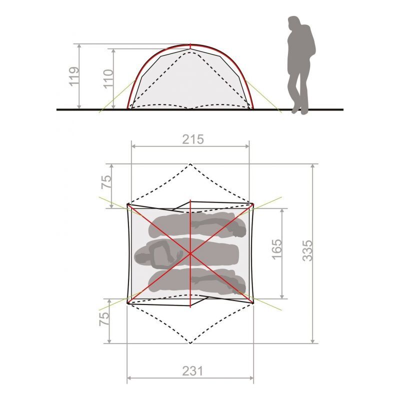 Space Seamless 2-3P - Tente