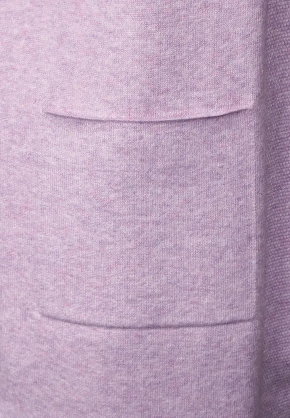 Offener Long Cardigan - soft pure lilac melange