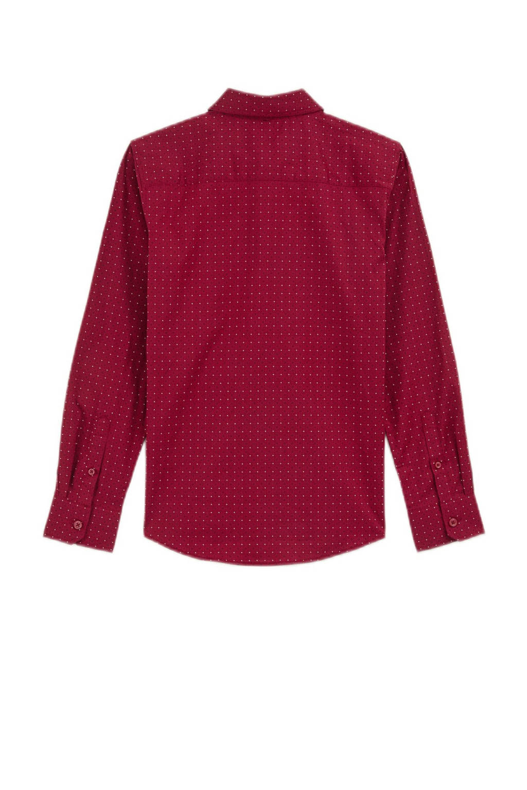overhemd met vlinderstrik rood/wit/zwart