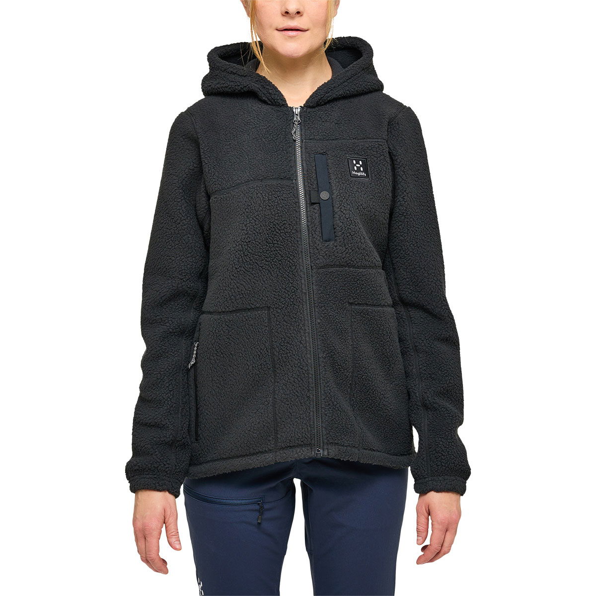Haglöfs Malung Pile Hood Fleecetrøje Dame