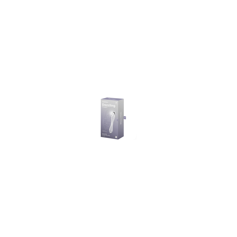 Satisfyer Dazzling Crystal 1 transparent glasdildo