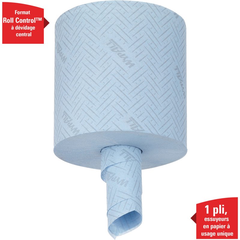 Bobine Wypall essuyage industriel L10 7407 190 m bleue - Colis de 6