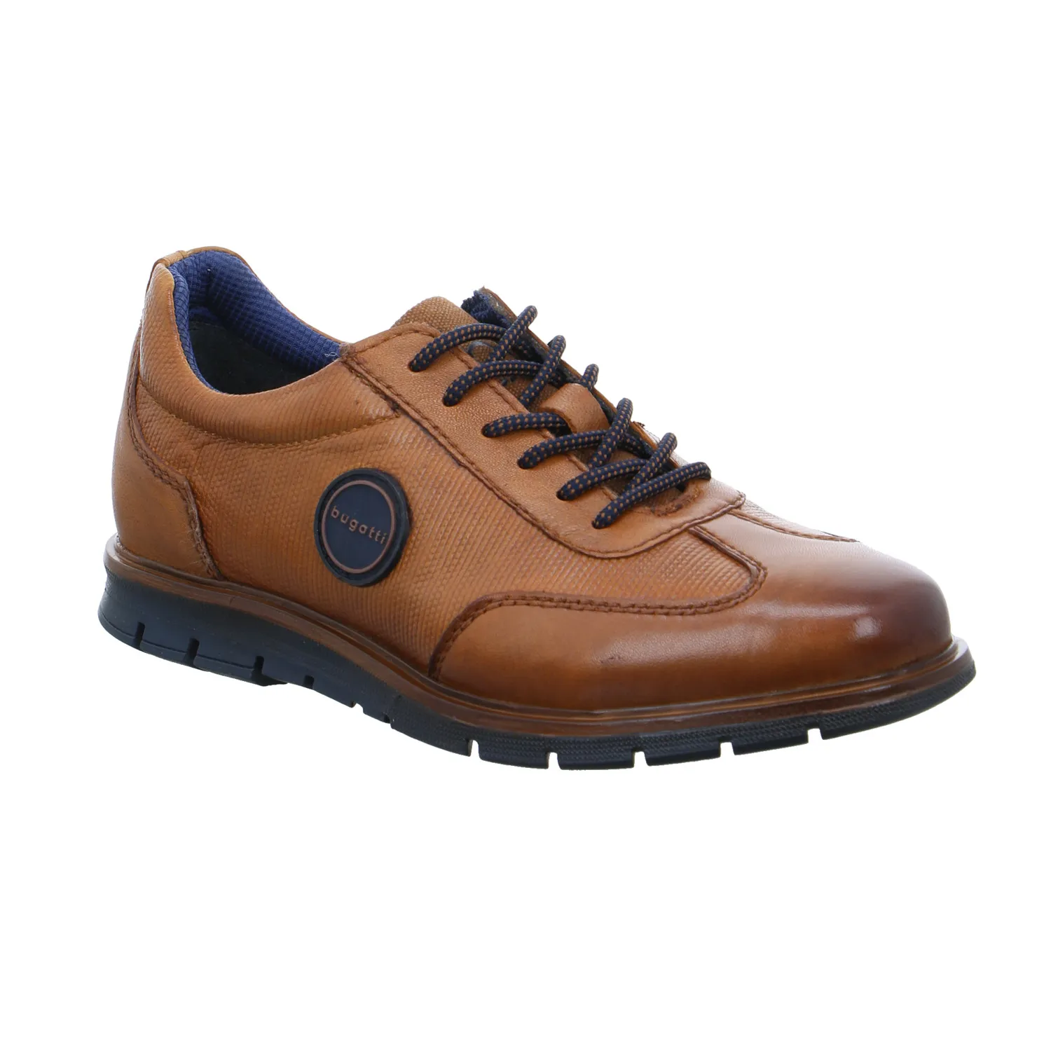 BUGATTI SHOES Halbschuhe Sneaker Cognac Leder