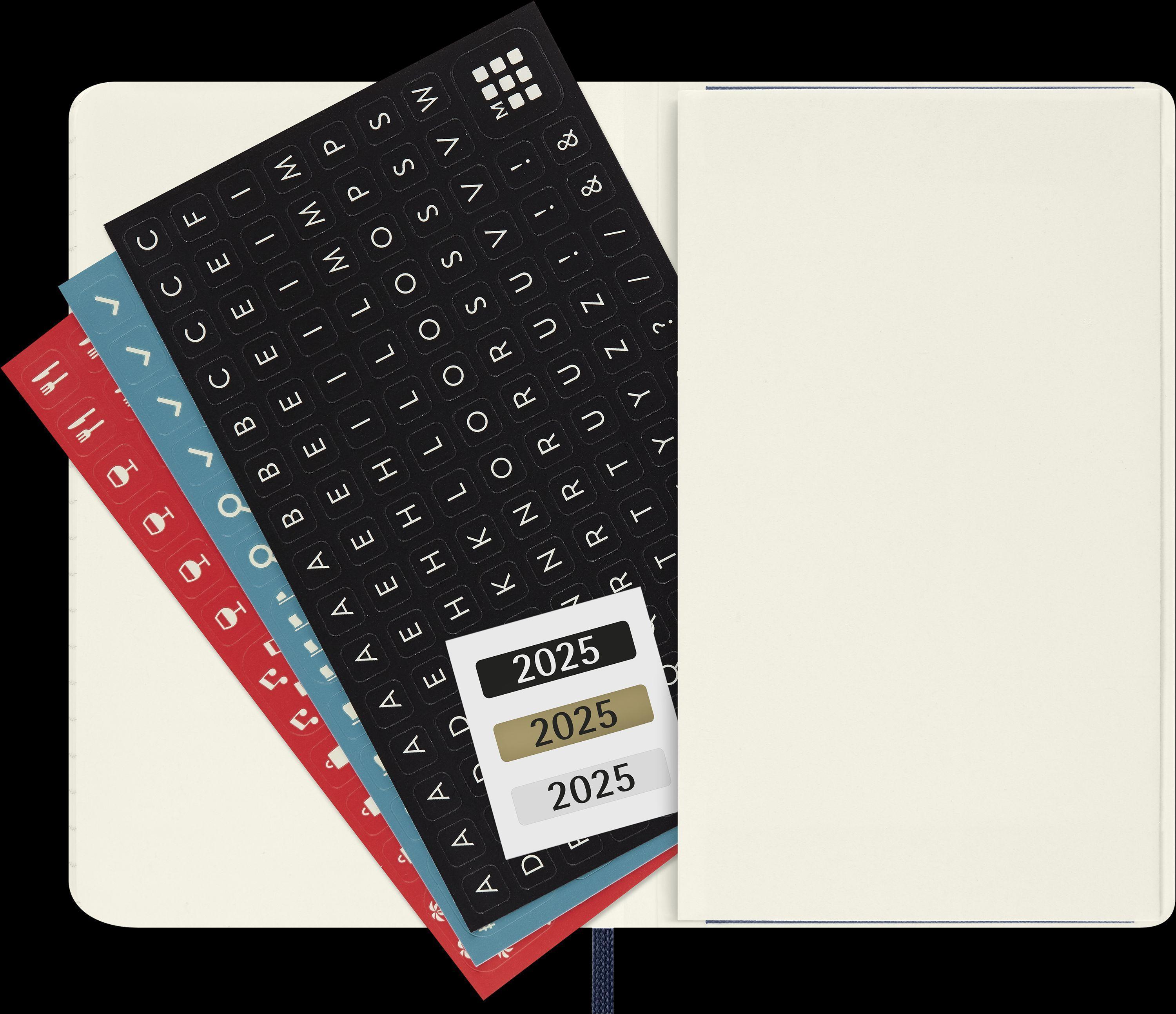 Moleskine 12 Monate Wochen Notizkalender 2025, Pocket/A6