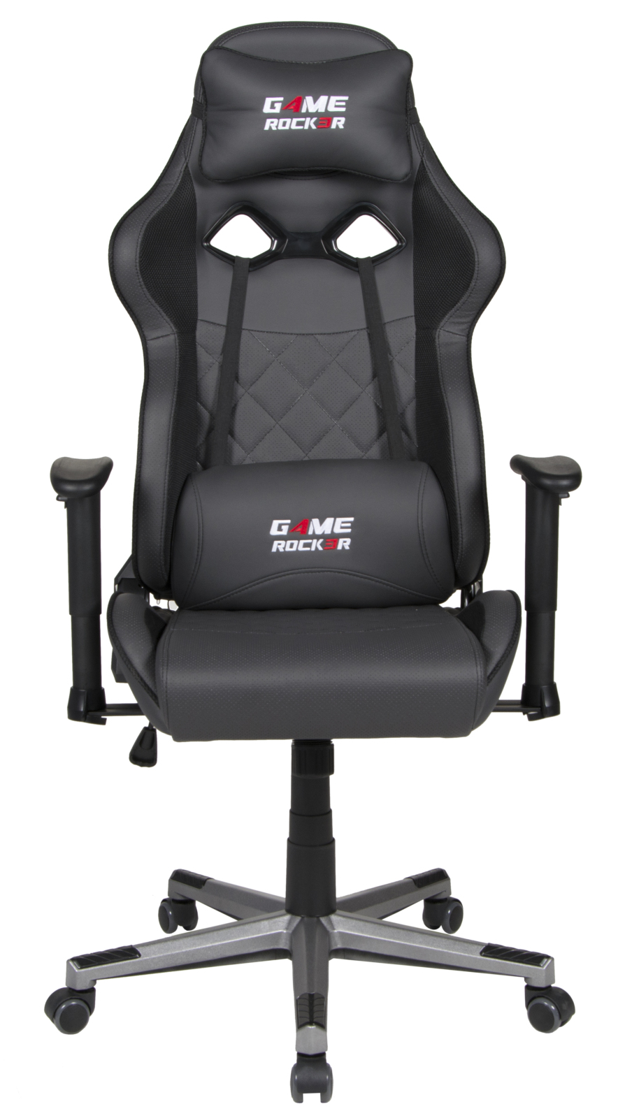 Gaming-Stuhl - anthrazit-schwarz - höhenverstellbar