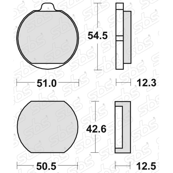 SBS - Plaquettes de frein 510 HF