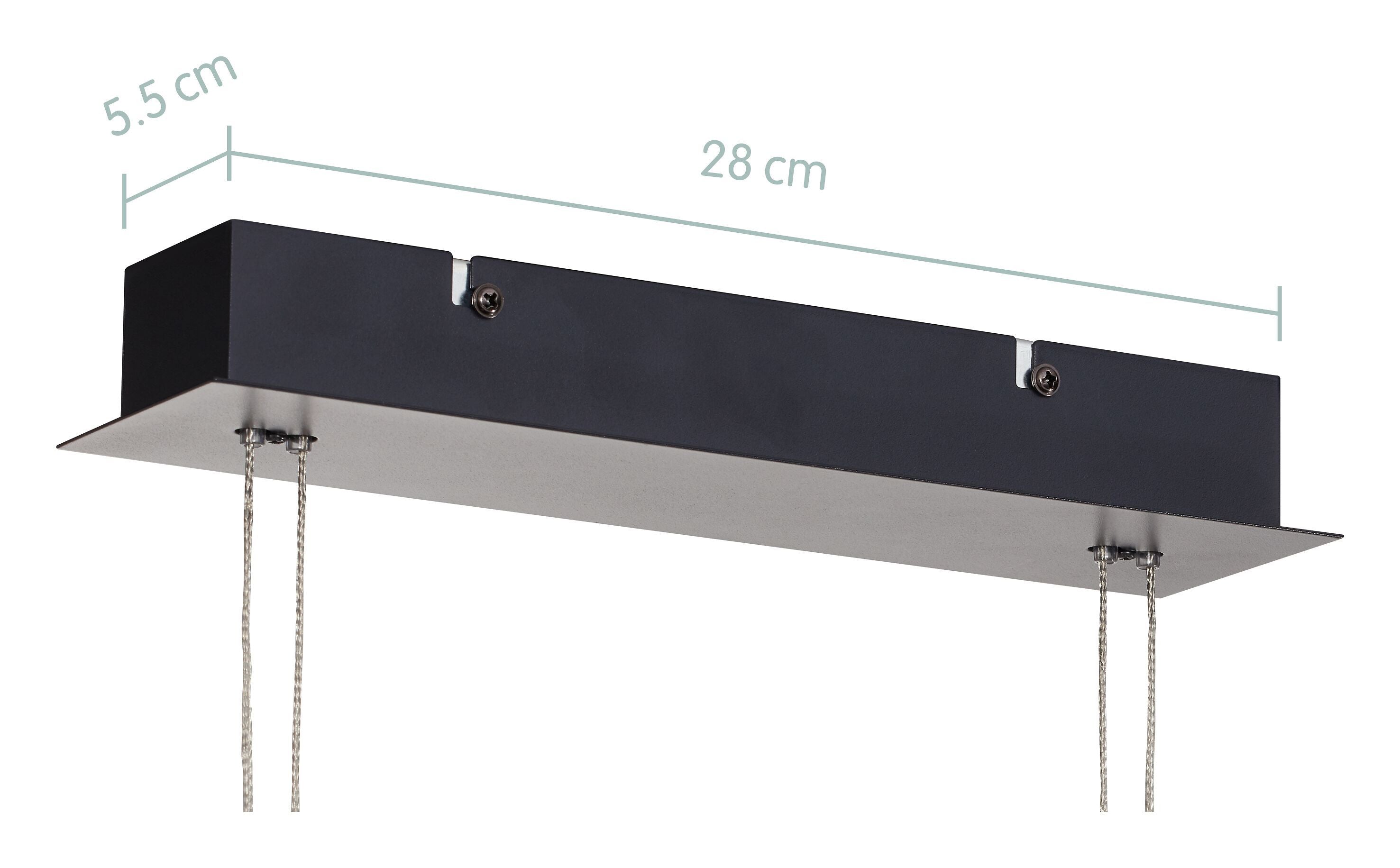 LACAL Hängeleuchte - Schwarz / B: 100.0 cm x T: 8.0 cm x H: 160.0 cm
