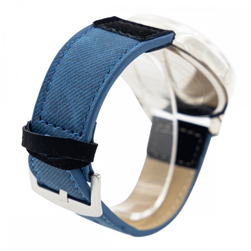 Montre Homme CHTIME bracelet Cuir Bleu