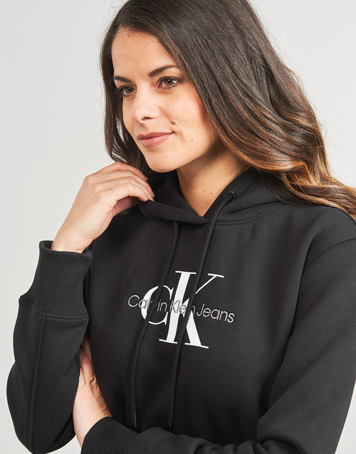 Calvin Klein Jeans - MONOLOGO REGULAR HOODIE - Noir