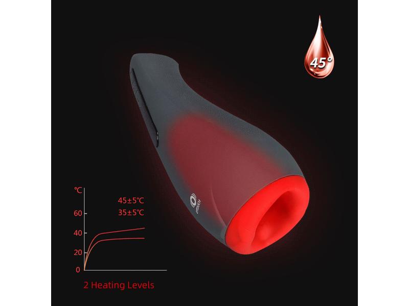 Otouch Masturbator Airturn 2 schwarz Hochwertiges Sextoy mit Wärmefunktion für den Mann