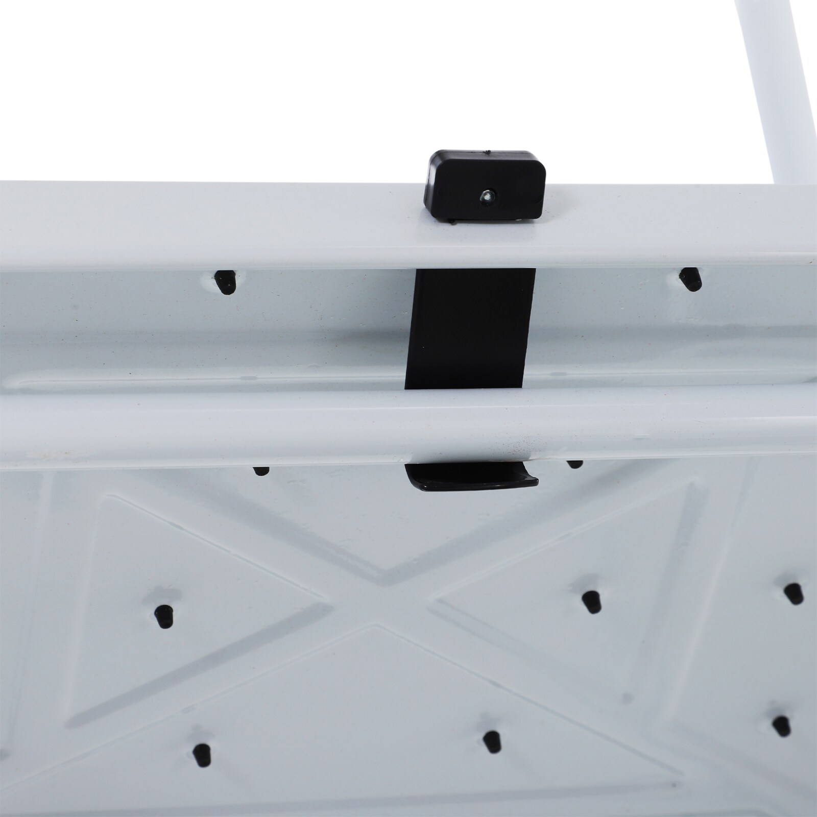 HOMCOM Trittleiter mit Werkzeughalterung schwarz, weiß 50L x 83B x 155H cm