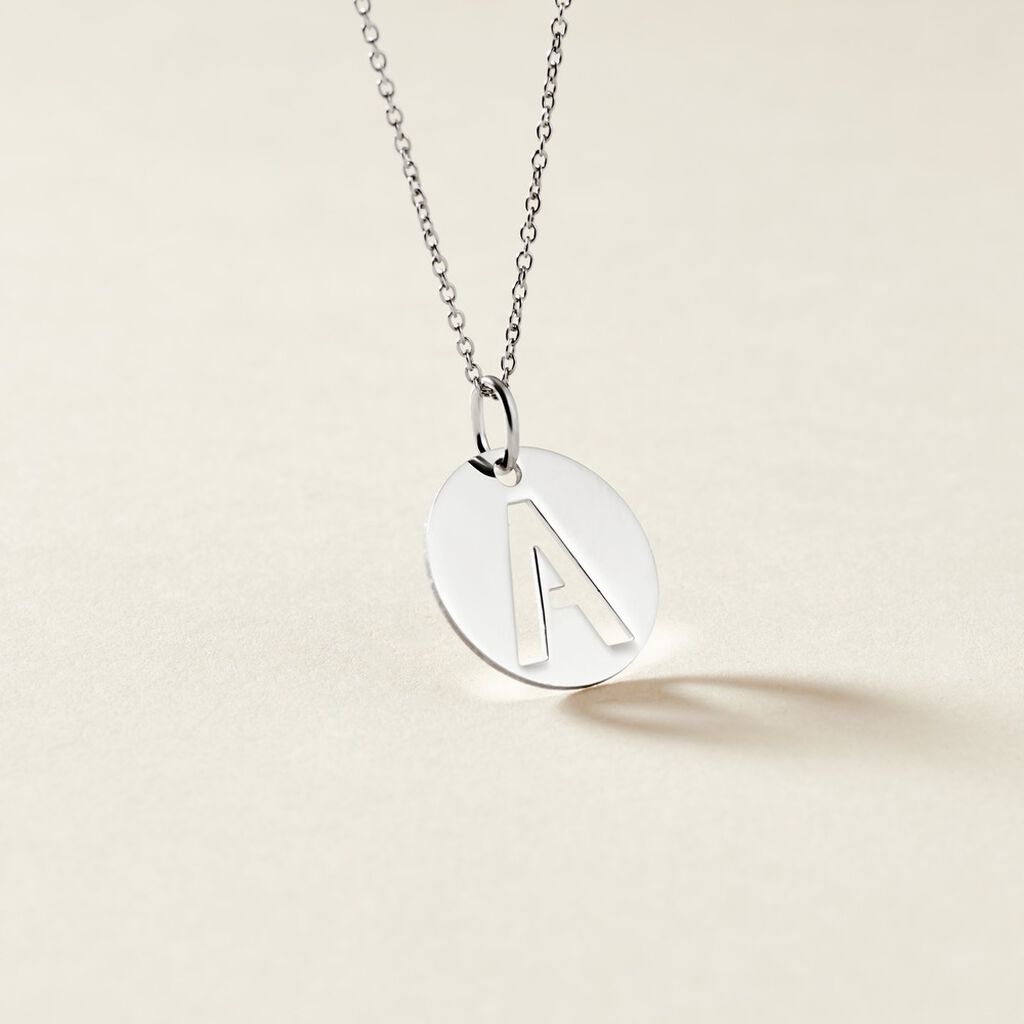 Pendentif Elio A Argent Blanc