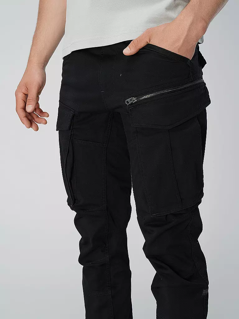 G-STAR RAW Cargohose Tapered Fit ROVIC ZIP 3D schwarz